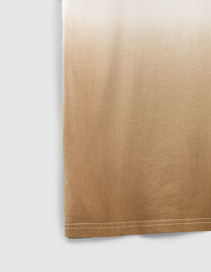 Camiseta beige deep dye jungle ecológica niño -5