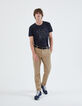 Tee-shirt marine visuel boussole Homme-5