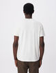 Heren-T-shirt met witte tuniekkraag-3