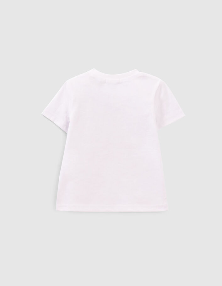 Baby boys’ white surfer image Tshirt