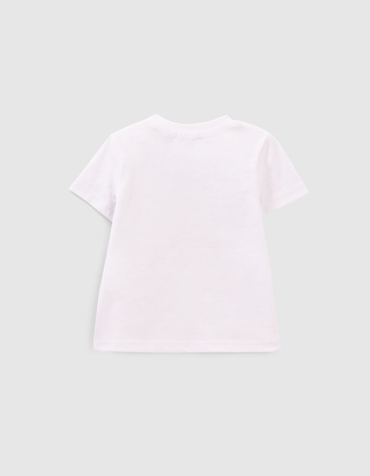 Baby boys’ white surfer image T-shirt-3