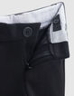 Pantalon noir maille piquée garçon-5