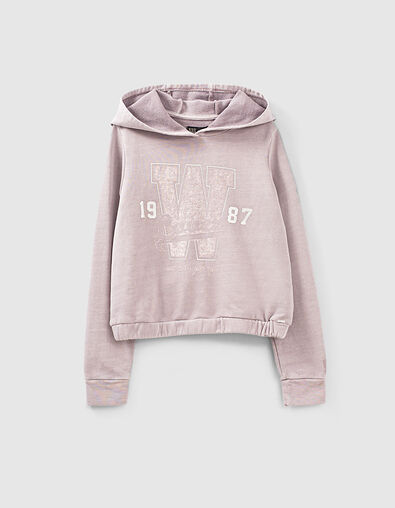 Sudadera parma con capucha y mensaje niña - IKKS