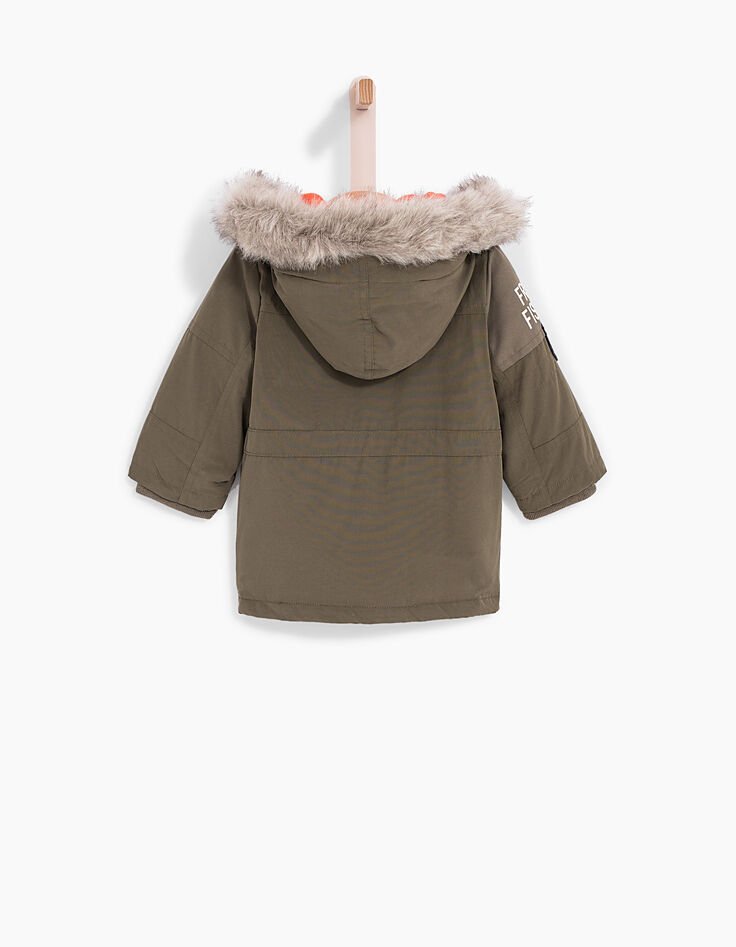 Kaki parka babyjongens -3