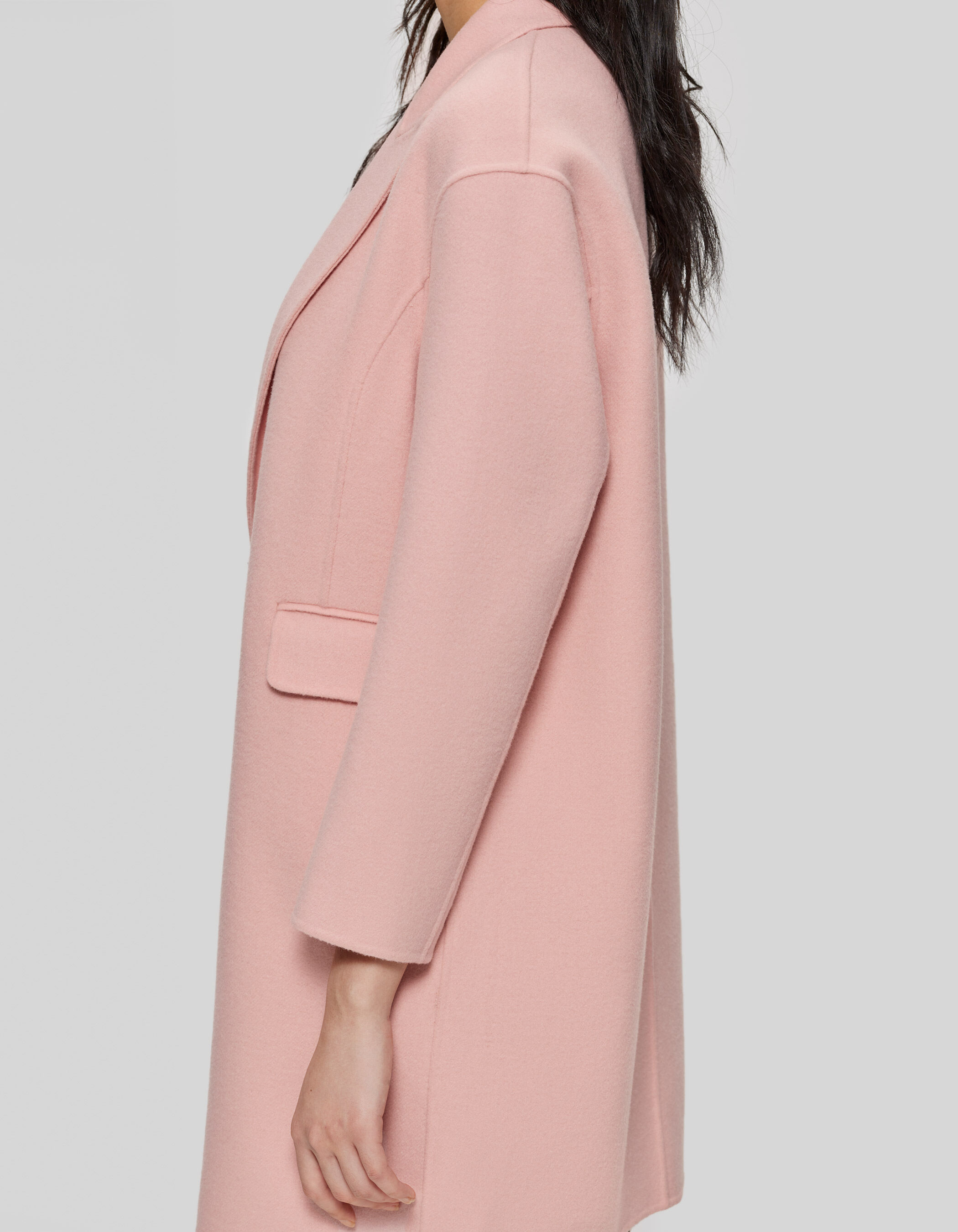 Manteau rose mi long Femme IKKS