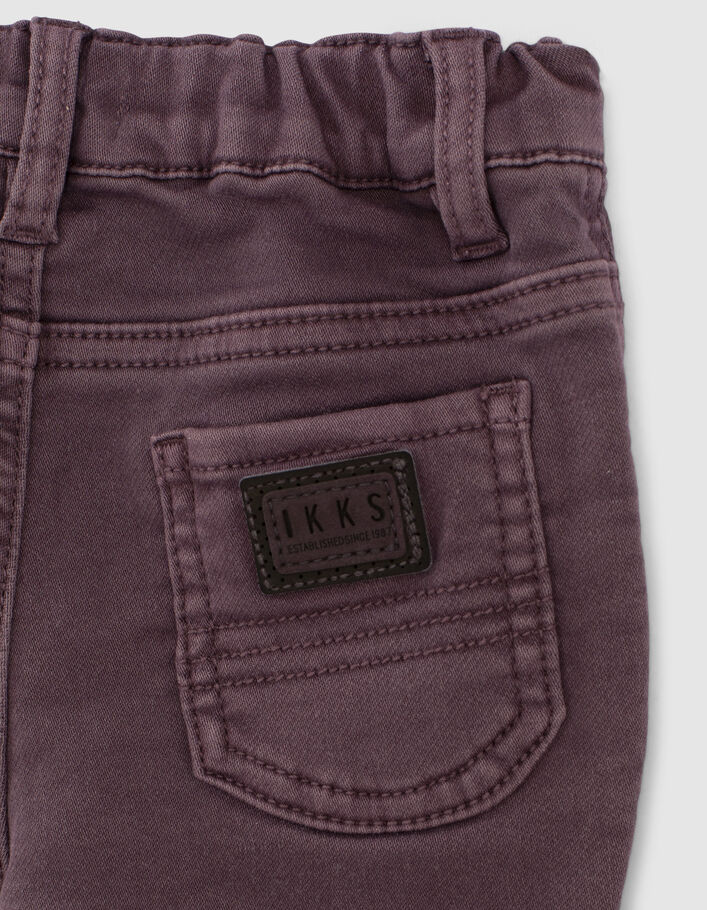 Dark Purple Knitlook-Jeans für Babyjungen - IKKS