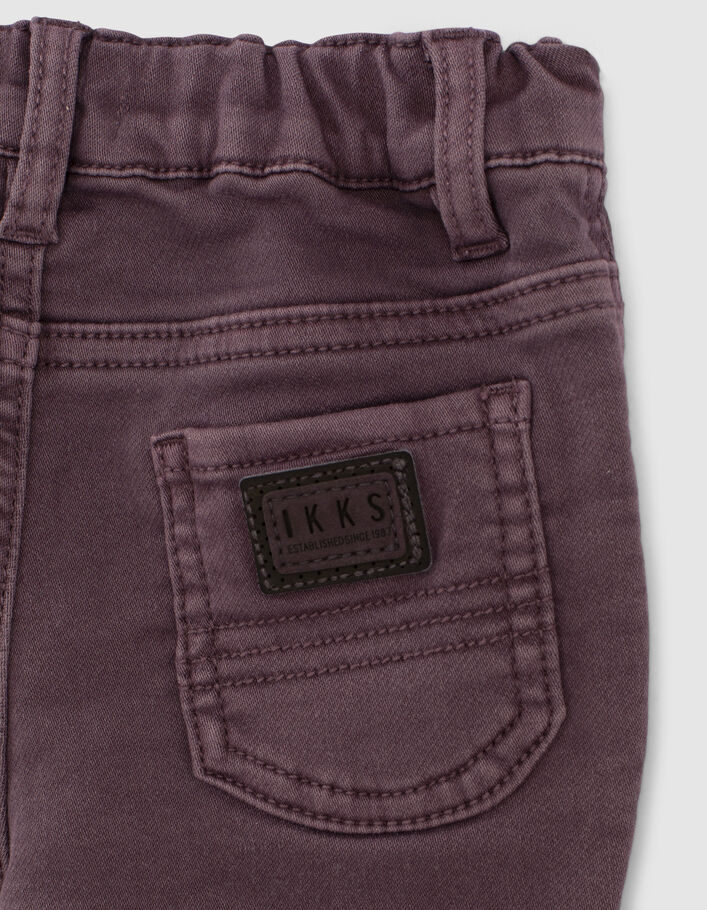 Dark purple jeans knitlooktricot babyjongens-3