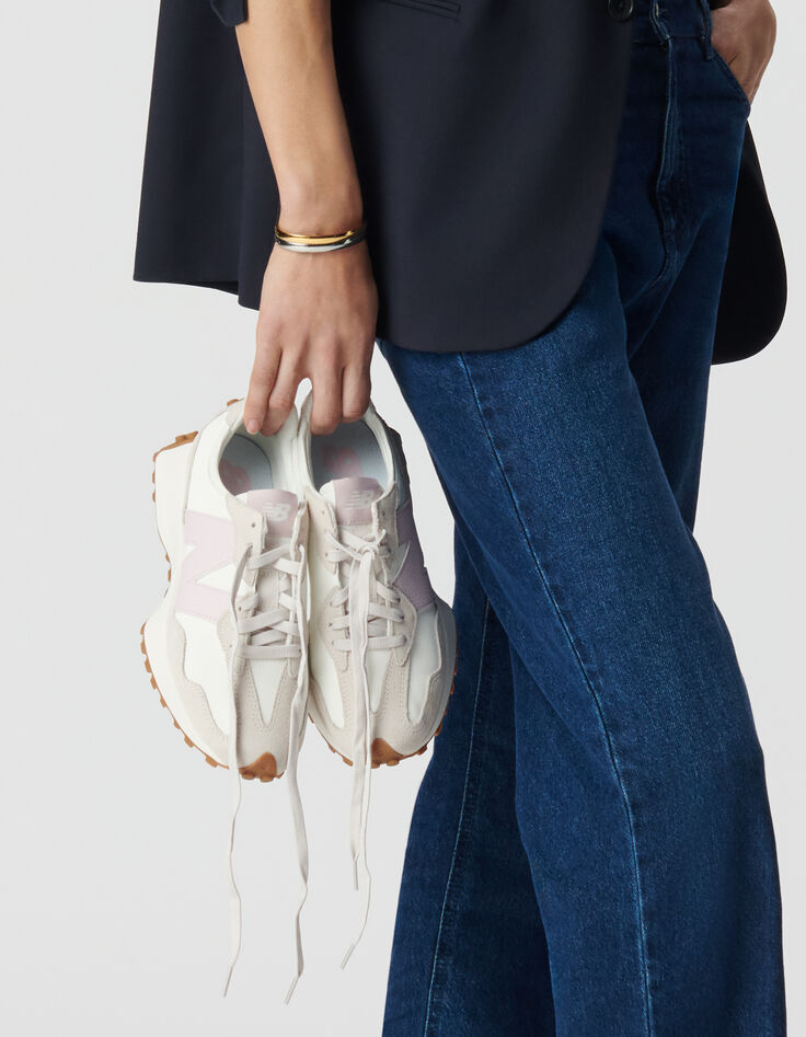 Women's NEW BALANCE 327 white trainers-7