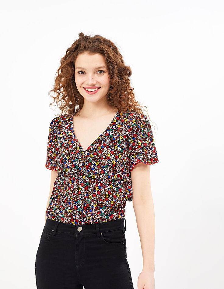 I.Code multicoloured tiny flower print top-3 I.Code multicoloured tiny flower print top-3