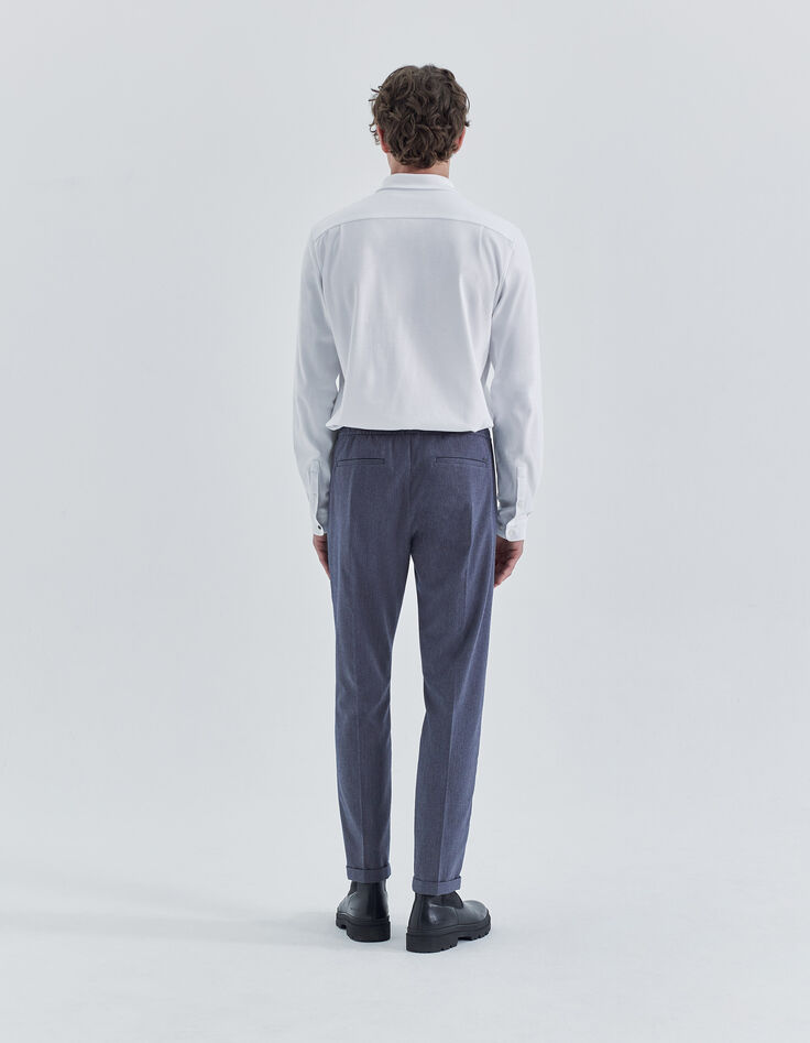 Men’s indigo denim-look joggers-5