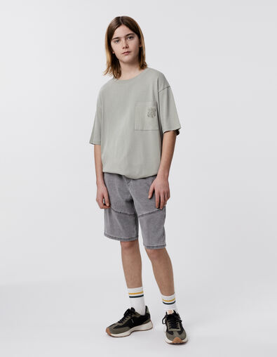 Bermuda LOOSE en jean gris Waterless garçon - IKKS