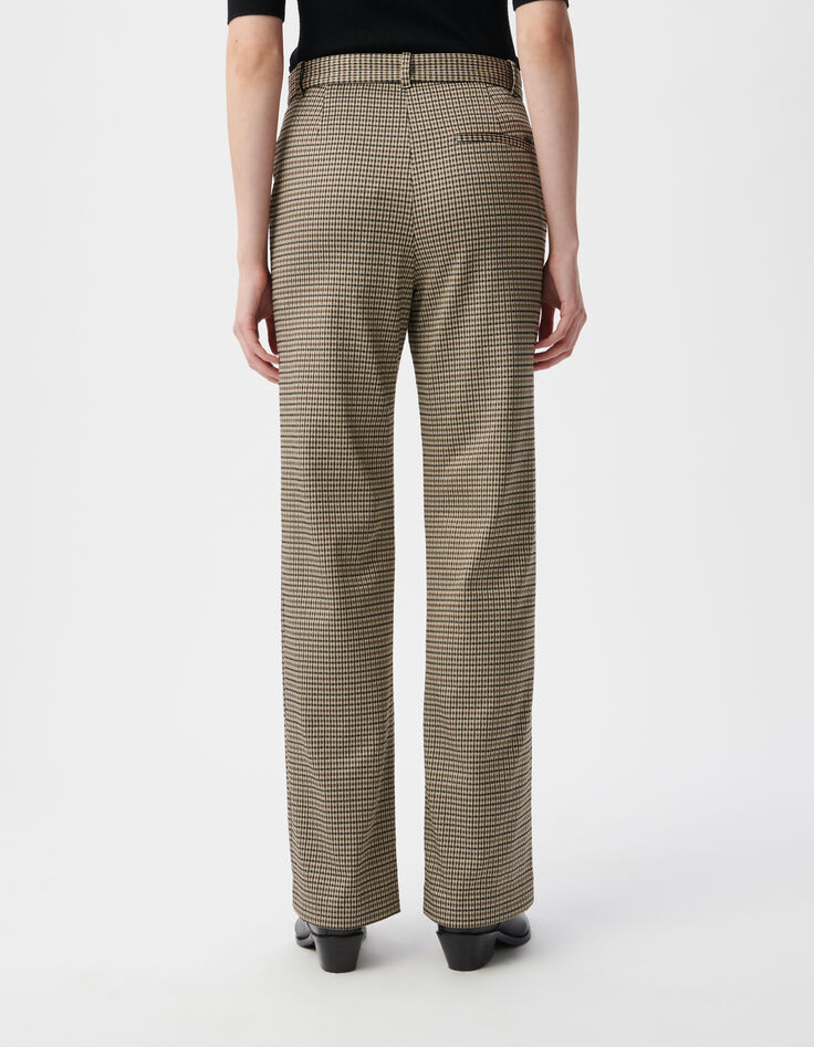 Karomuster Sesamhose für Damen-4