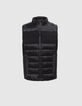 Men&rsquo;s black mixed fabric IKKS x DUVILLARD bodywarmer-7