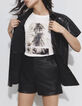 Camisa negra cuero Pure Edition mujer-6