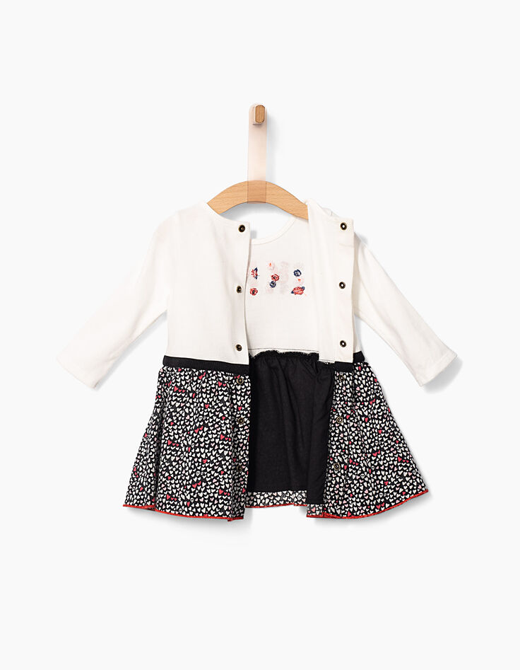 Baby girls' mixed-fabric dress-5