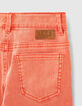 Koraalrode slim jeans jongens -4
