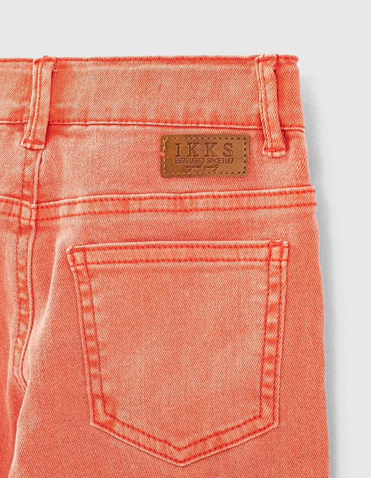 Koraalrode slim jeans jongens -4 Koraalrode slim jeans jongens -4