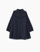 Robe-chemise navy imprimé éclairs fille-2