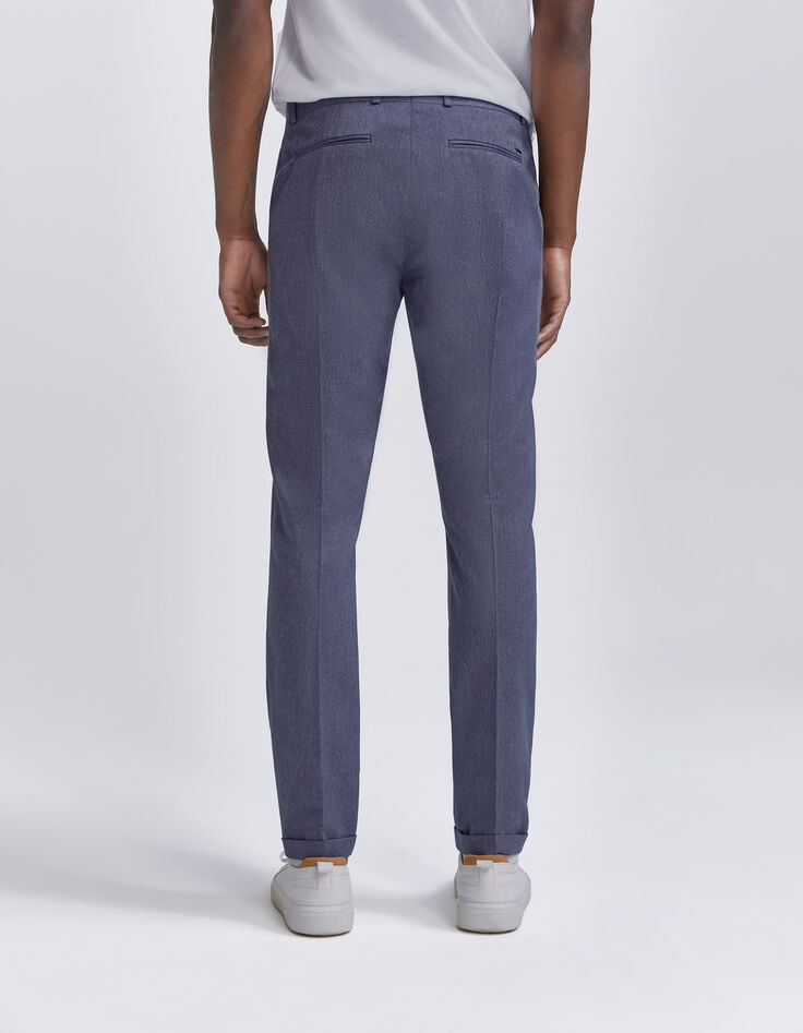 Pantalon de costume indigo effet denim Homme-2
