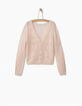 Cardigan rose fille-2