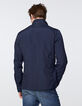 Men’s navy 4-pocket safari jacket-3