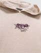 Beiges Mädchen-Kapuzenshirt Rippstick Rosen-8