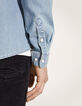 Steingraues REGULAR-Herrenjeanshemd-4