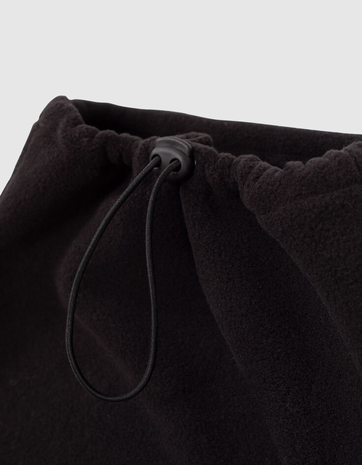 Schwarzer, verstellbarer Jungenfleecesnood-4