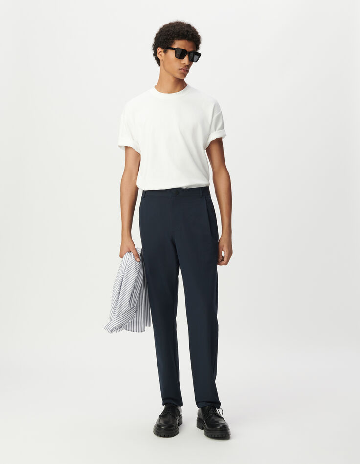 Pantalón JOGGER azul marino seersucker hombre-1 Pantalón JOGGER azul marino seersucker hombre-1