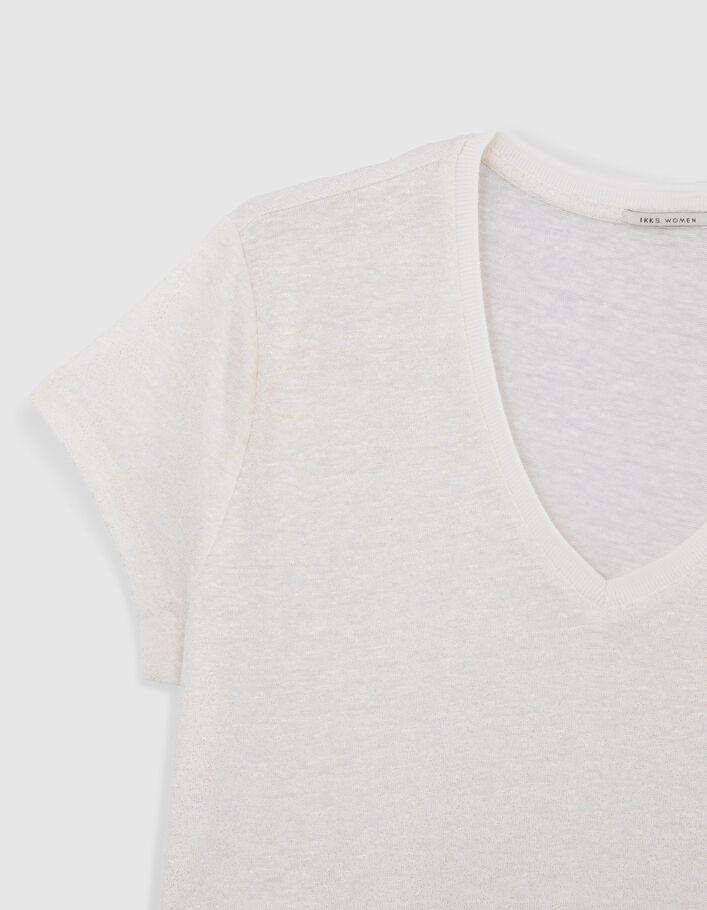 Weißes Damen-T-Shirt-5