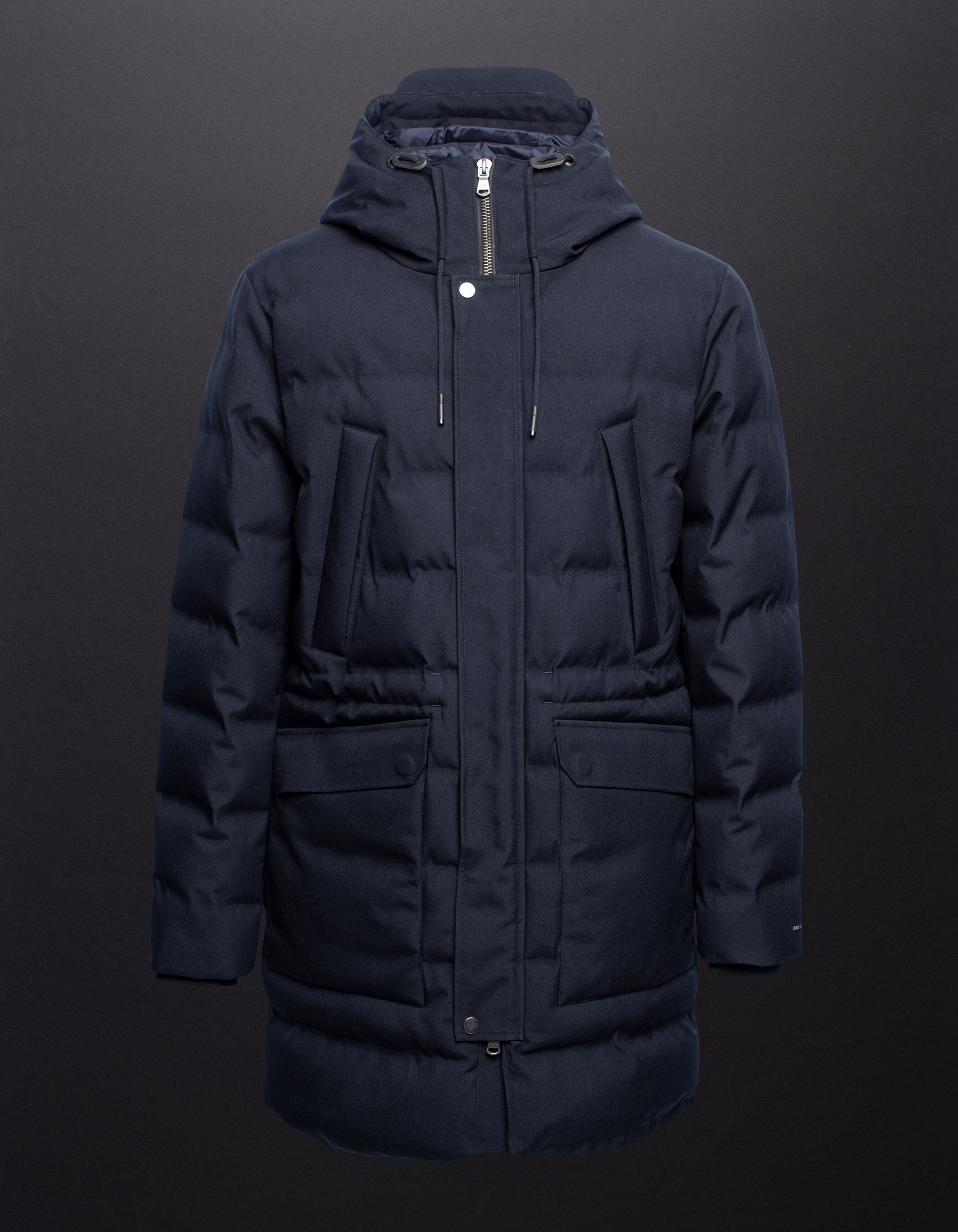 Men s navy WATERPROOF BREATHABLE long parka