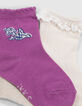 Chaussettes &eacute;crues, mauve et dor&eacute;es b&eacute;b&eacute; fille-3