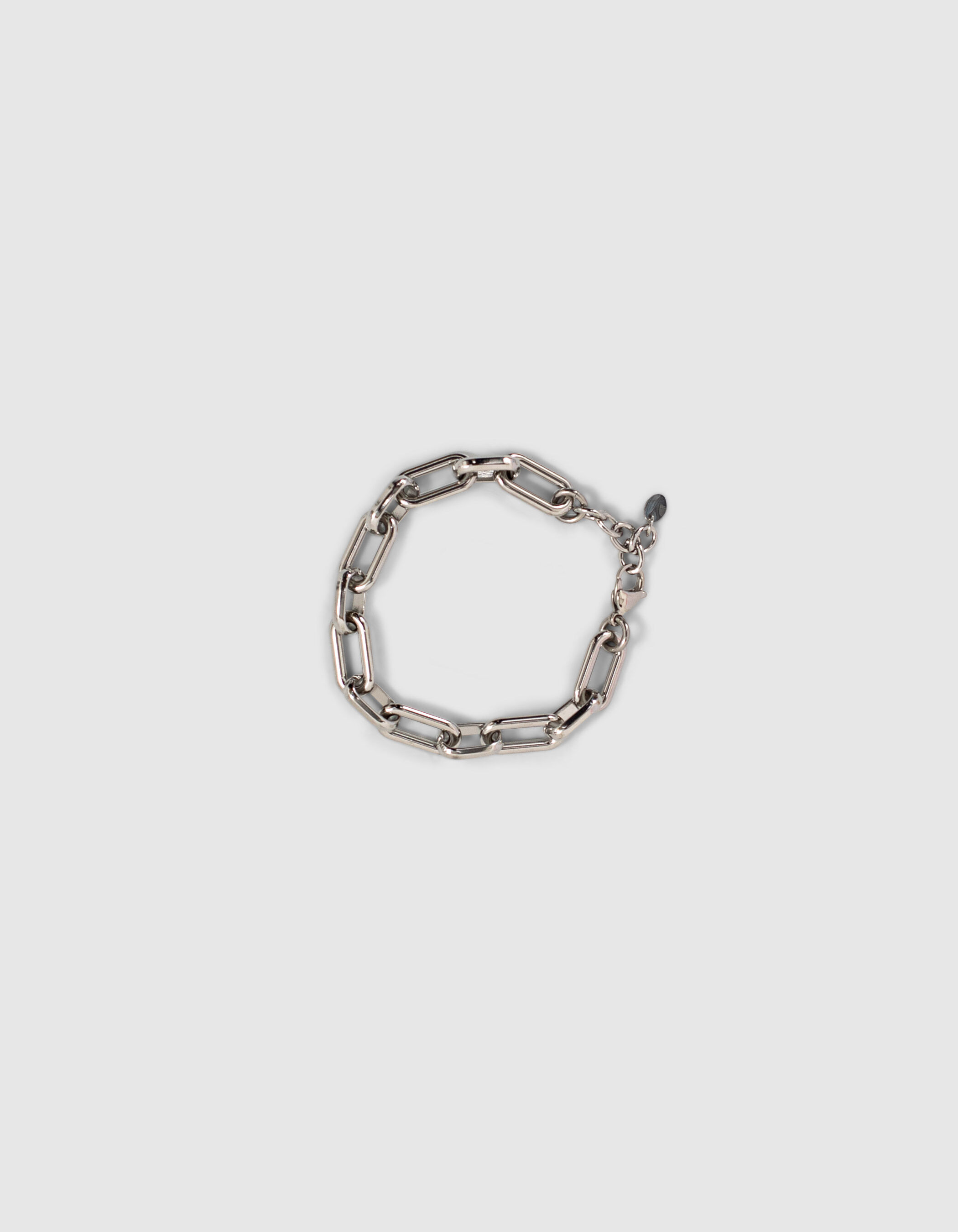 Bracelet argent en grosse maille femme