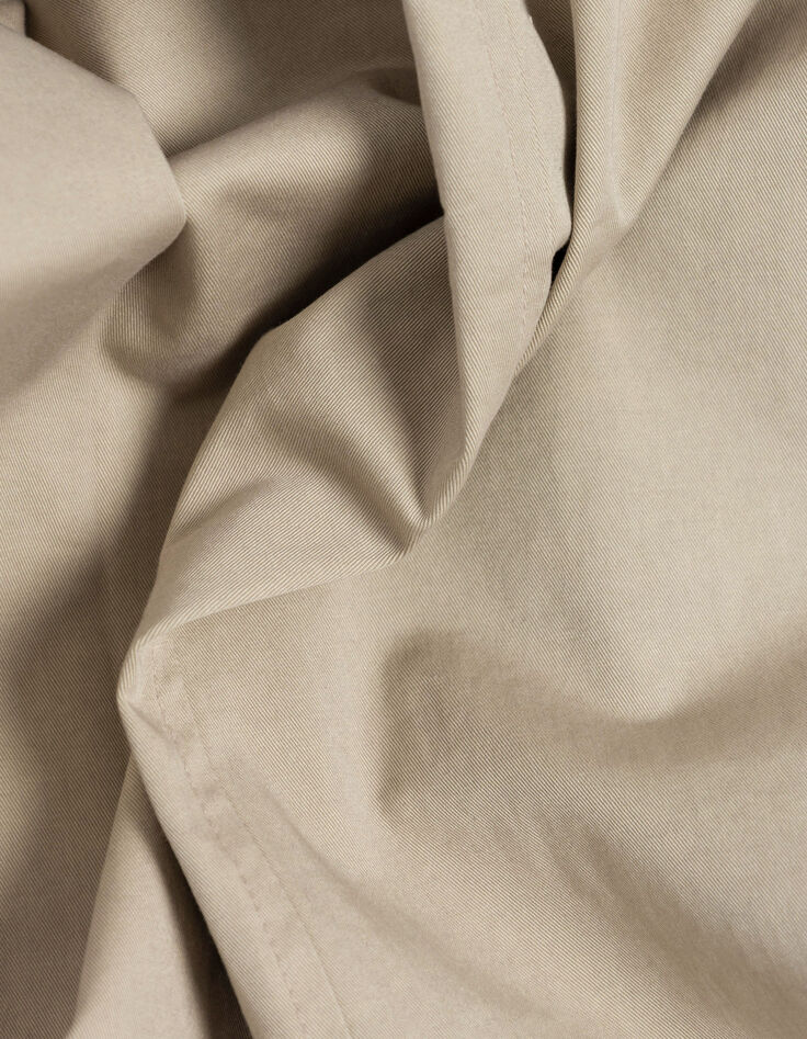 Women's beige sleeveless safari jacket-10