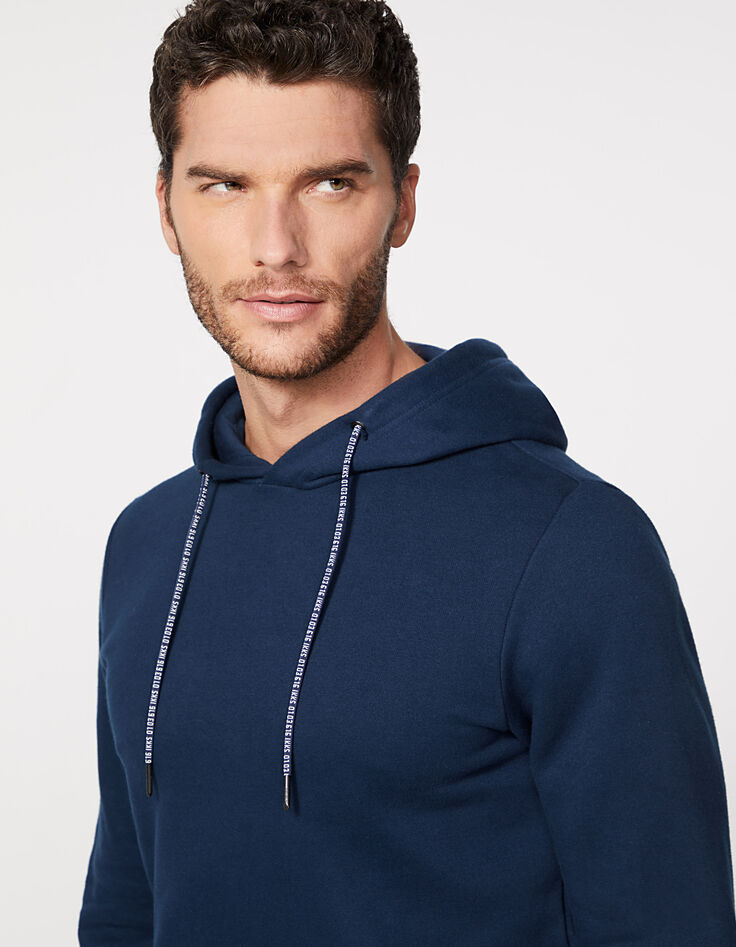 Sudadera índico con capucha con cordones IKKS Hombre-4