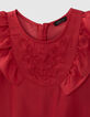 Rote, ärmellose Mädchenbluse-2