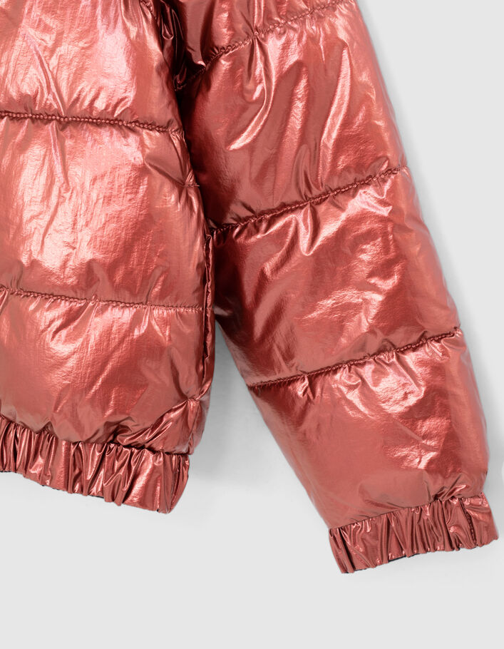 Girls’ navy and metallic red padded jacket - IKKS