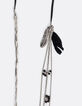 Sautoir fantaisie plumes et grappes perles femme-3