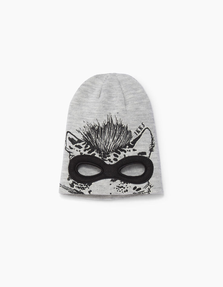 Bonnet gris garçon -2