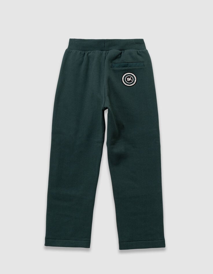 Jogging verde bolsillo bimaterial niño-6 Jogging verde bolsillo bimaterial niño-6