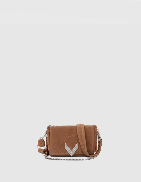 The 111 Staten Island bag in suede cowhide leather for women