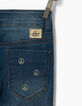 Girls' light blue skinny 7/8 jeans-6