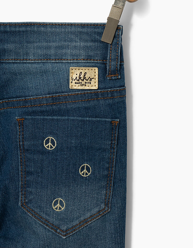 Girls' light blue skinny 7/8 jeans-6 Girls' light blue skinny 7/8 jeans-6