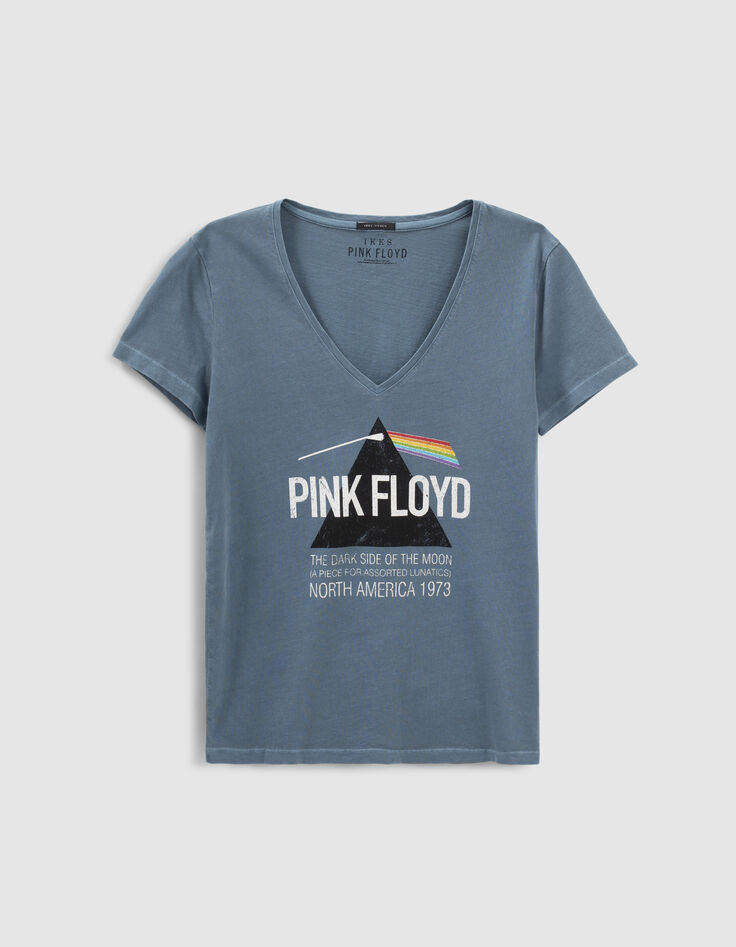 Blaues Damen-T-Shirt mit Albummotiv IKKS – PINK FLOYD-5