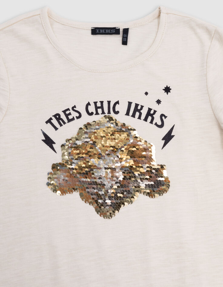 Camiseta crudo art déco lentejuelas reversibles niña-7 Camiseta crudo art déco lentejuelas reversibles niña-7