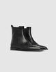 Women’s black leather pointed-toe Chelsea boots-6