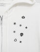 Woman's white zipped cardigan-2