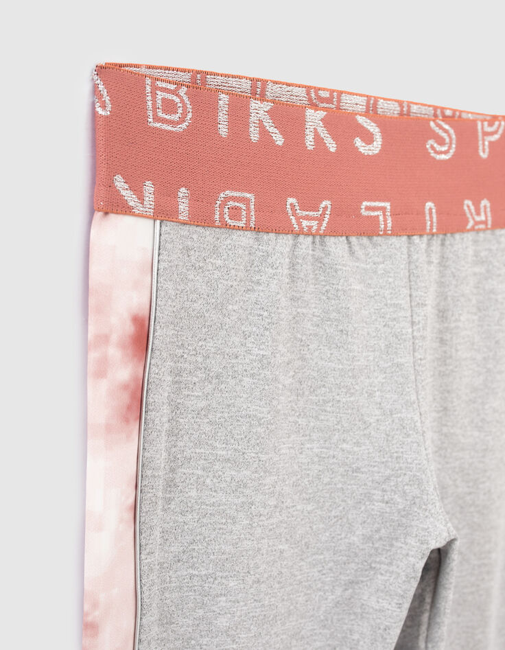 Leggings sport gris bandes tie and dye fille -3 Leggings sport gris bandes tie and dye fille -3