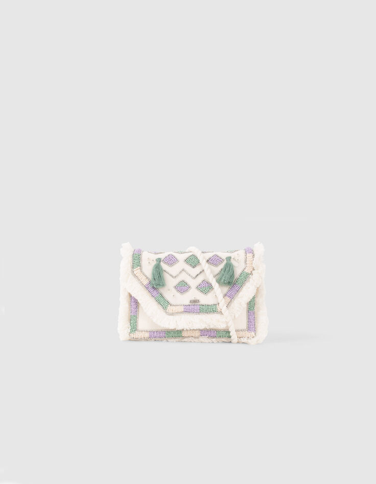 Sac &agrave; main &eacute;cru avec perles brod&eacute;es fille-2
