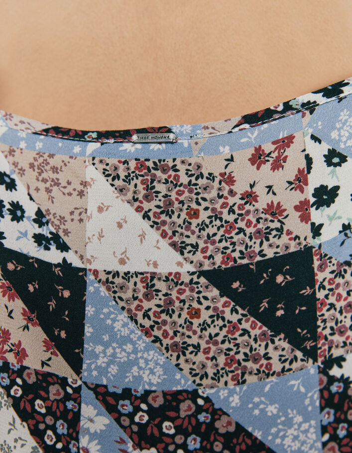 Women’s floral patchwork print Ecovero® viscose camisole - IKKS